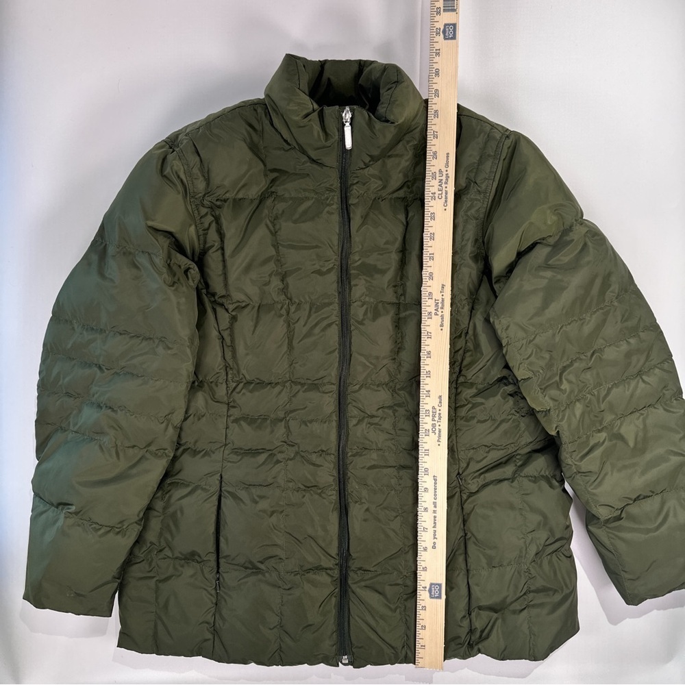 Lands’ End Women’s Plus Size Reversible Down Jacket 1X - Picture 9 of 10